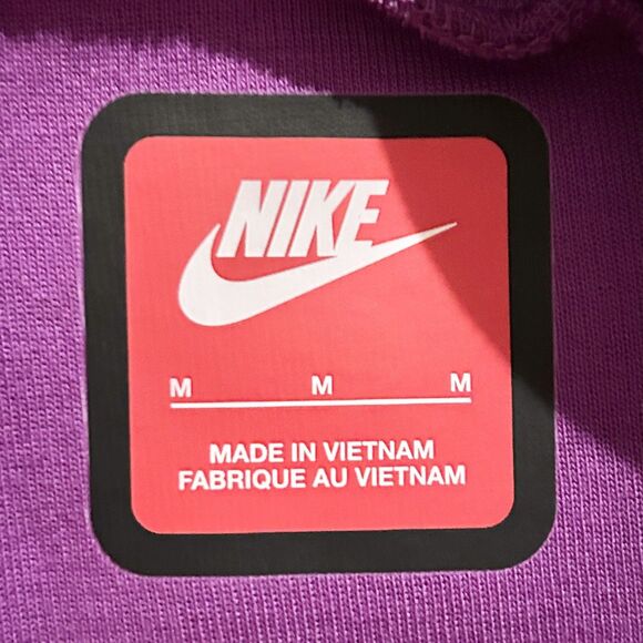 Nike Sportswear Tech Fleece Men’s Size XL Bold Berry Purple Black Jogger Pants - Picture 7 of 8